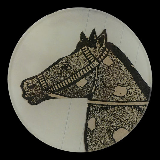 Dotted Horse 4" Round