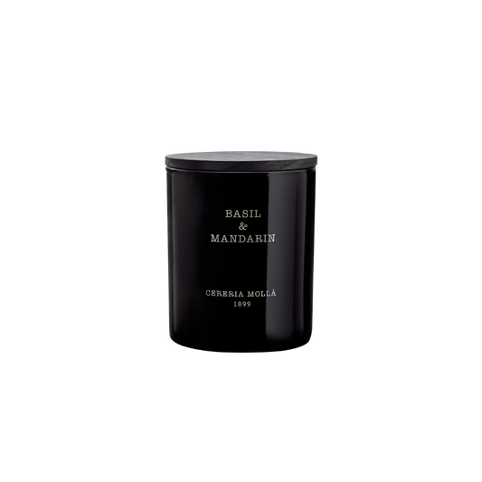 Basil & Mandarin Black Candle
