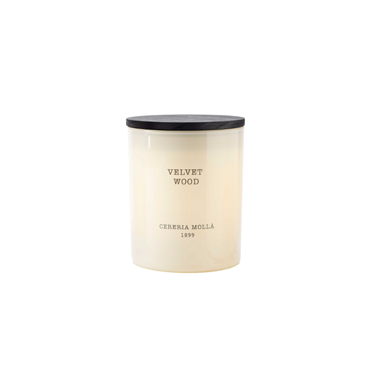 Velvet Wood Ivory Candle