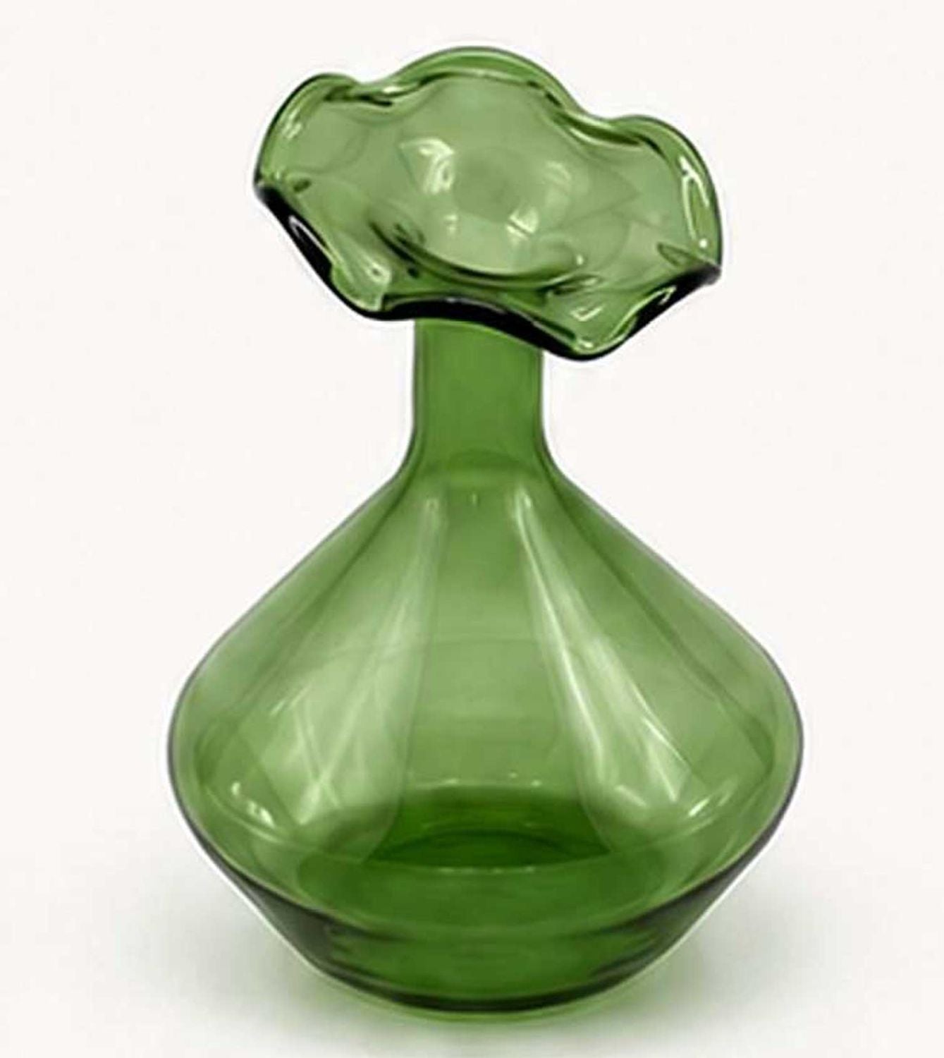Glass Angled Neck Vase
