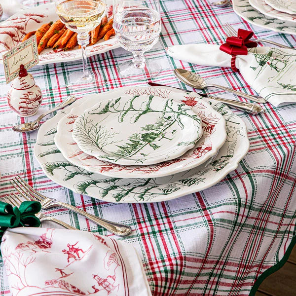 Country Estate Evergreen Winter Frolic Charger/Platter