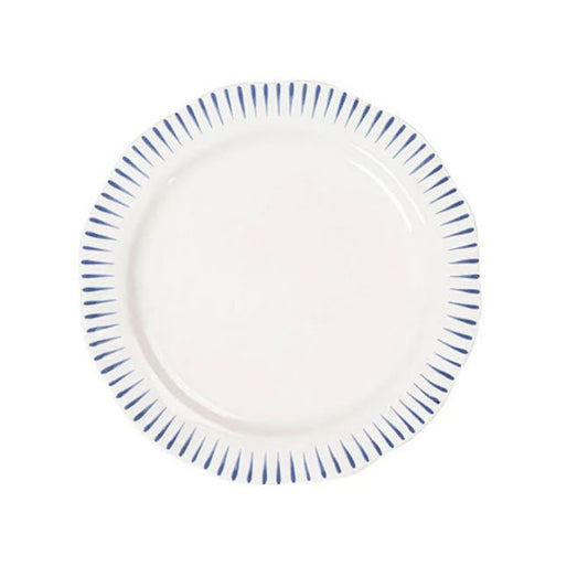 NEW Sitio Stripe Dessert/Salad Plate Delft Blue