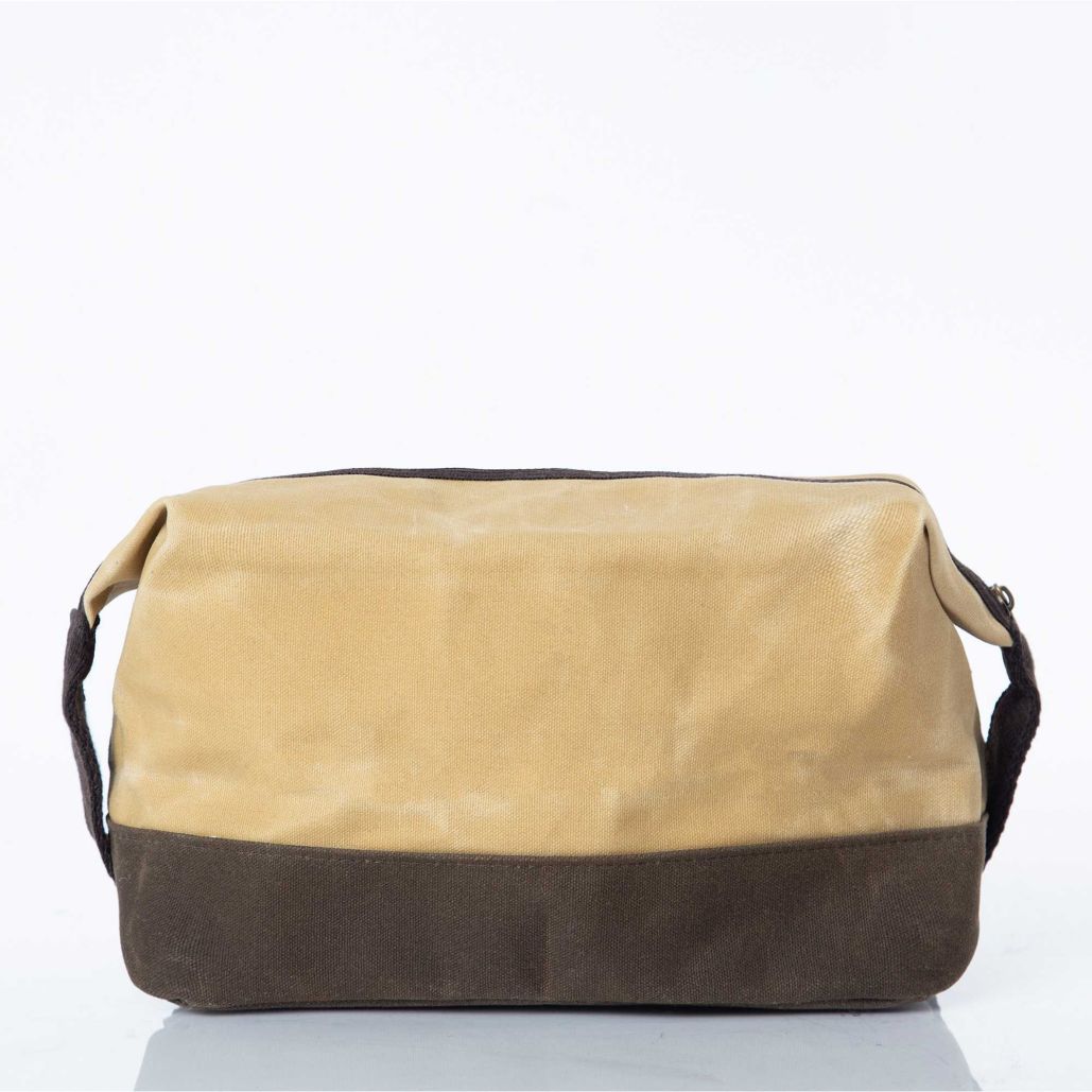 Waxed Canvas Top Zip Dopp Kit