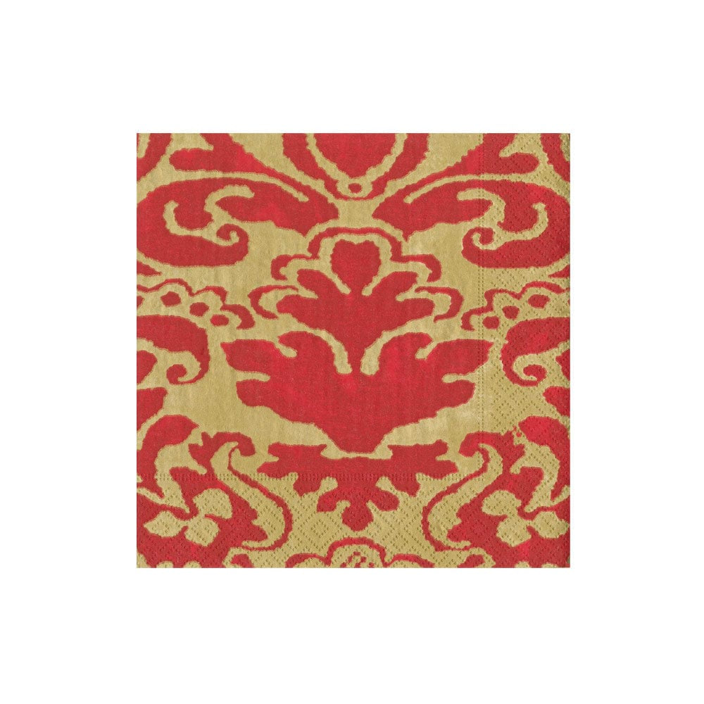 Palazzo Red Cocktail Napkin