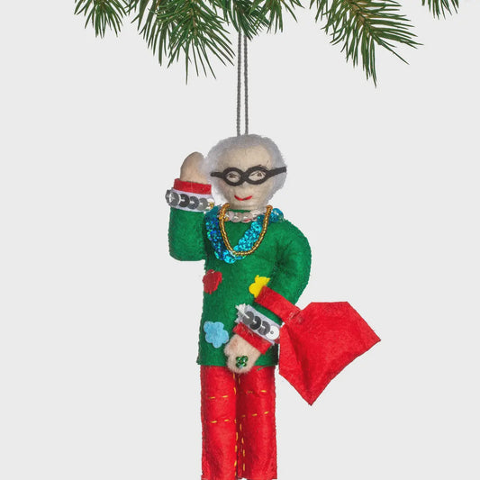 Iris Apfel Ornament