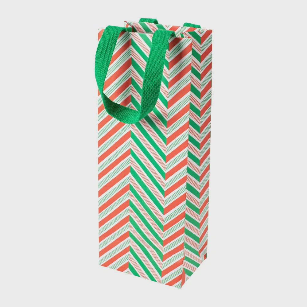 Candy Cane Stripes Bottle Bag