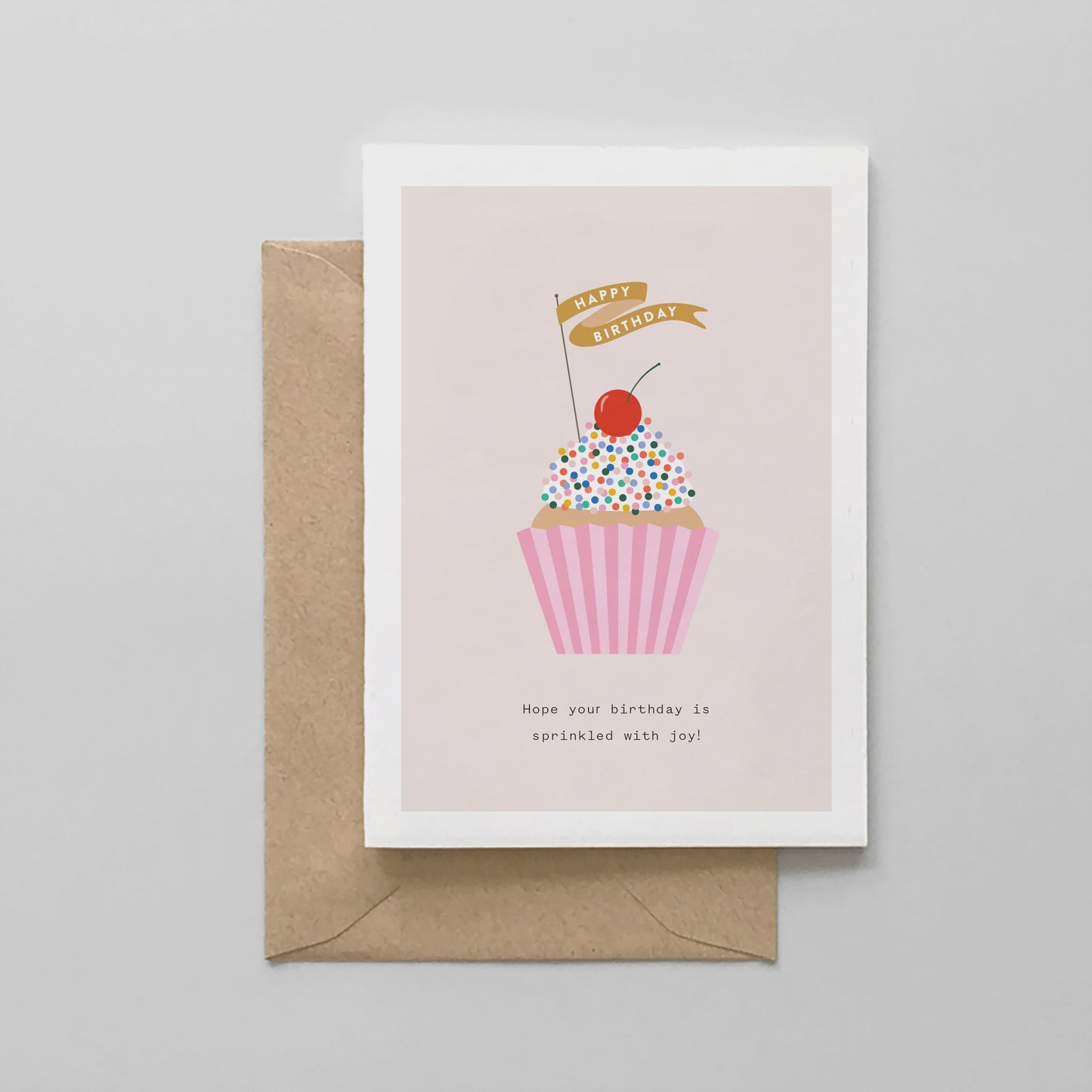 Happy Birthday Sprinkle Cake Card