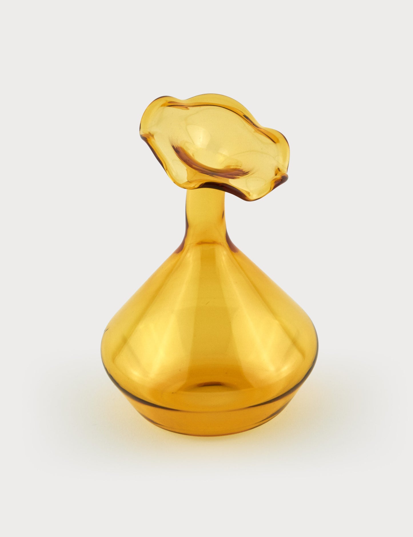 Glass Angled Neck Vase