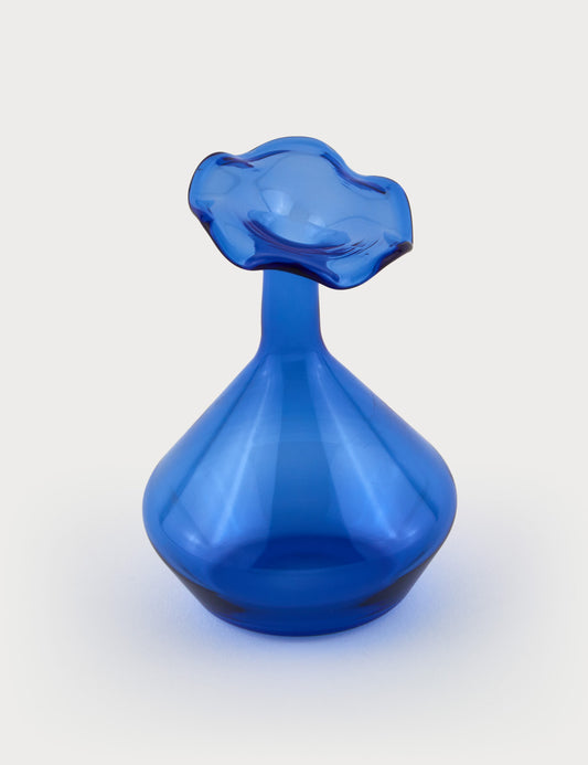 Glass Angeled Neck Vase