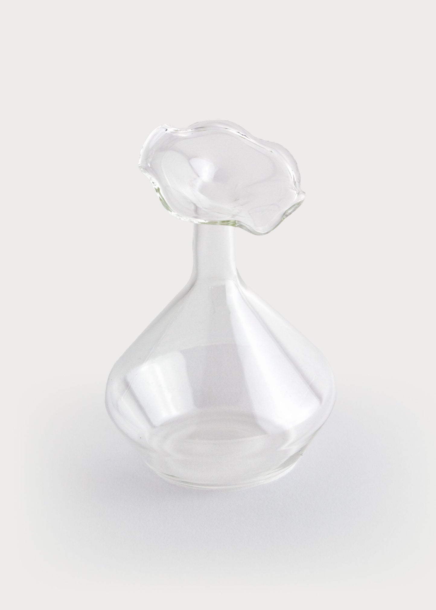 Glass Angled Neck Vase