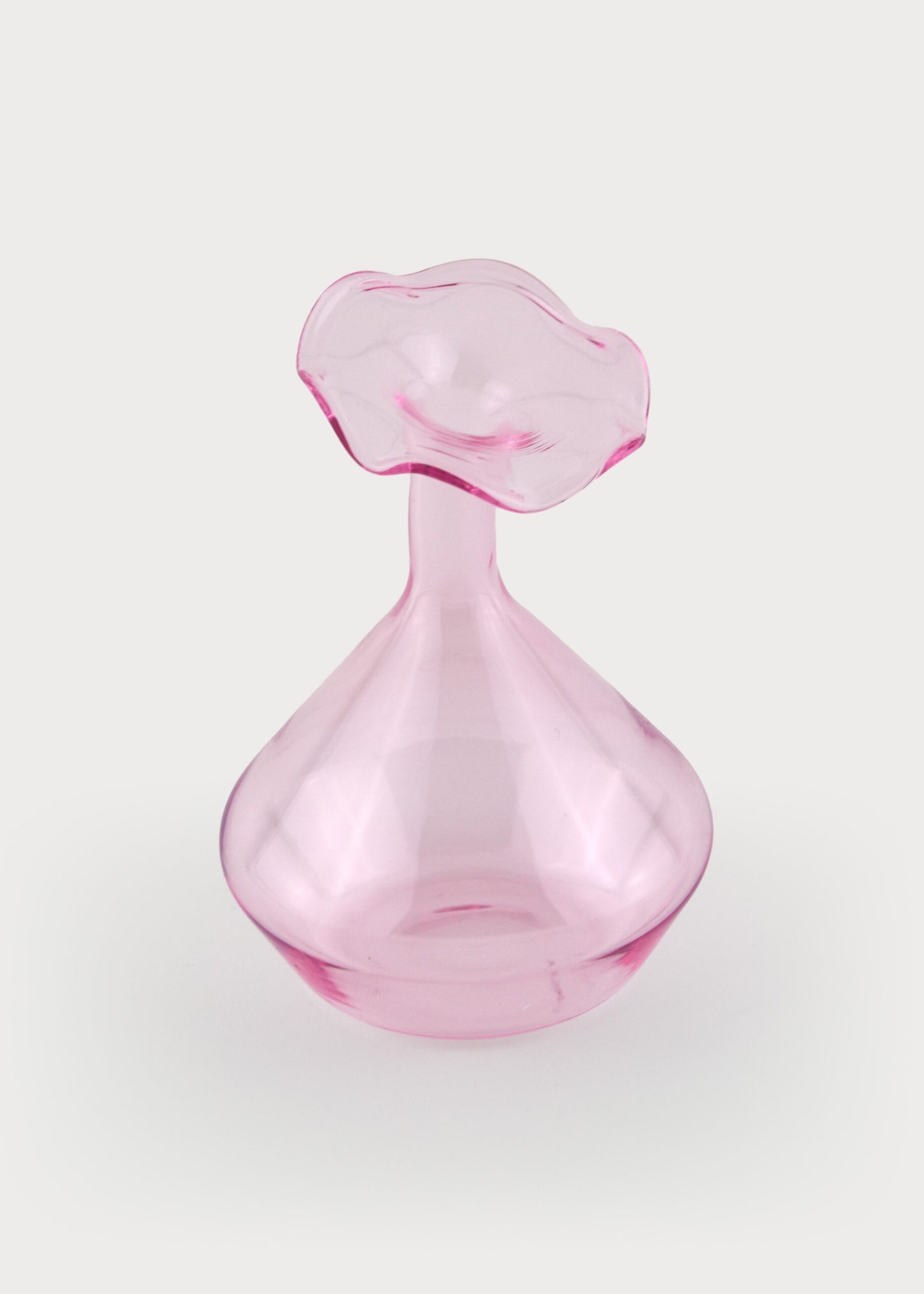 Glass Angled Neck Vase