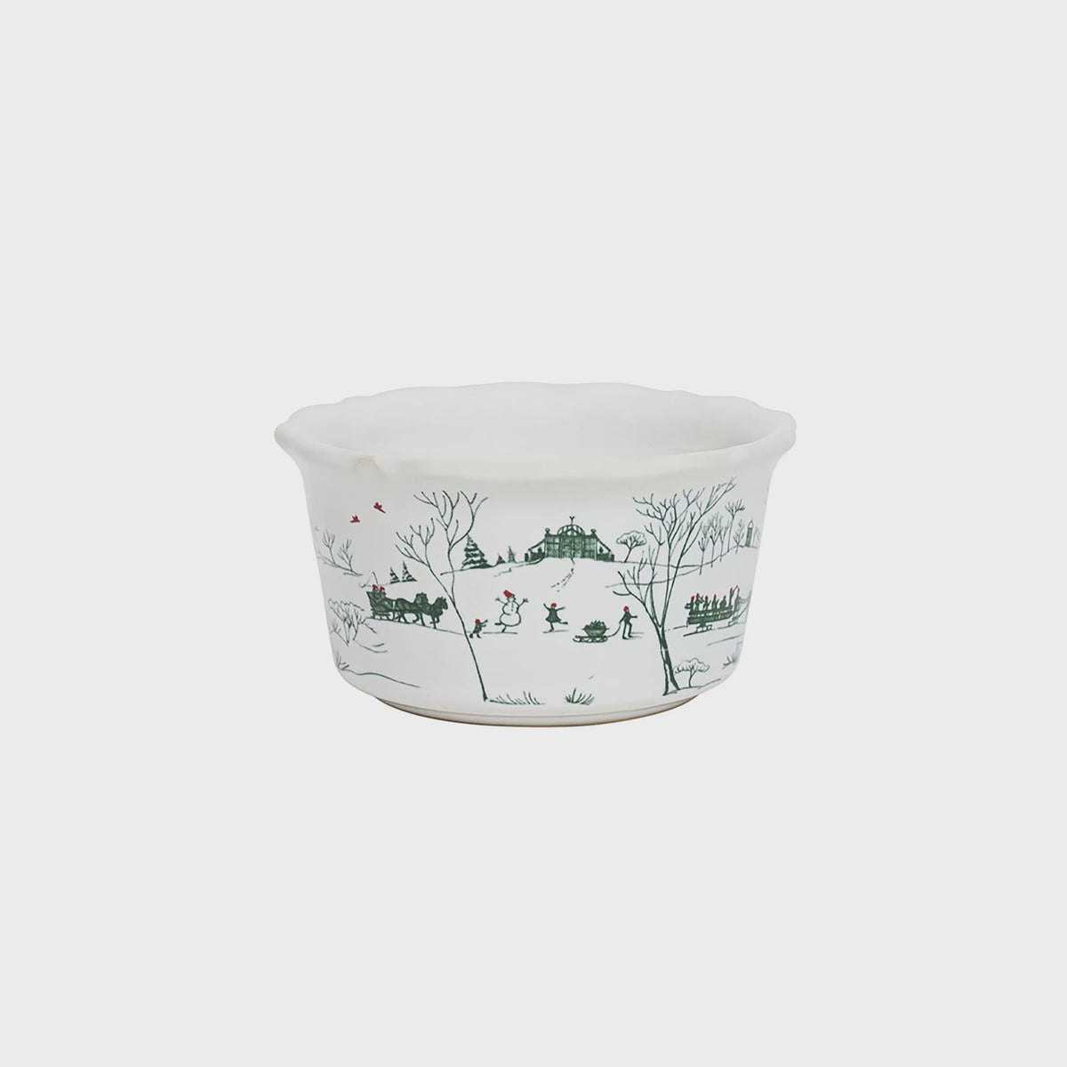 Country Estate Winter Frolic Evergreen Ramekin