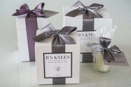 Slate 1 Wick White Glass