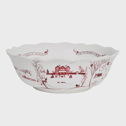 Country Estate Ruby Winter Frolic 11" Serving Bowl