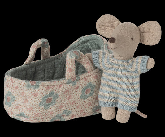 Baby Mouse in Carry Cot