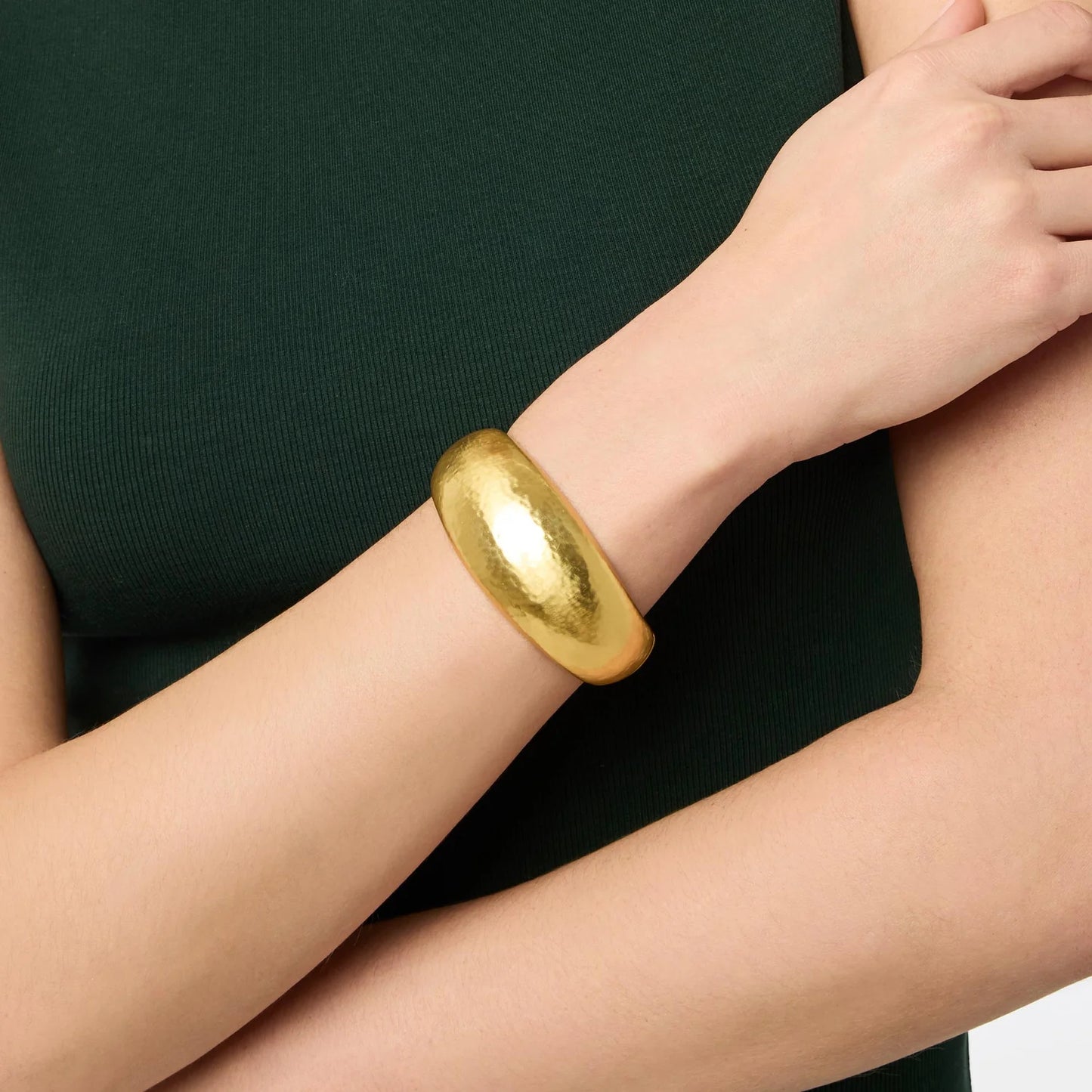 Catalina Gold Statement Hinge Bracelet