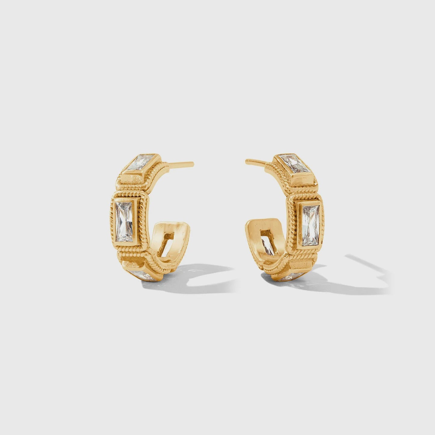 Baguette Hoop Earrings