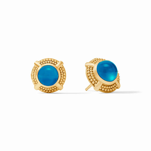 Cabochon Stud Earrings