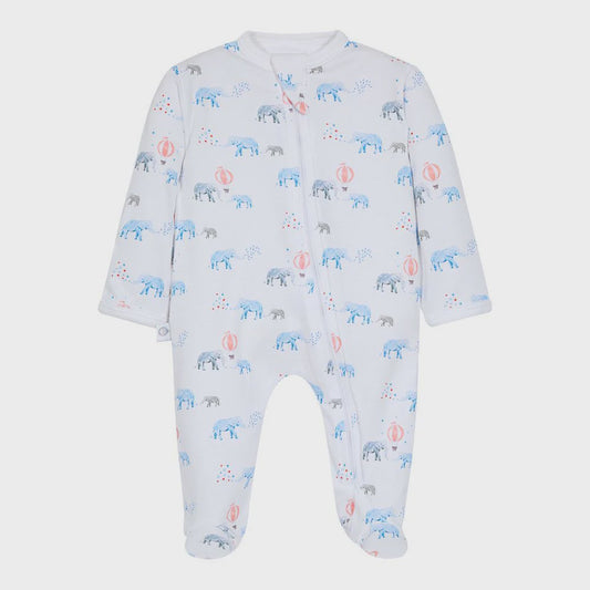Elephants & Balloons Baby Footed Pajama