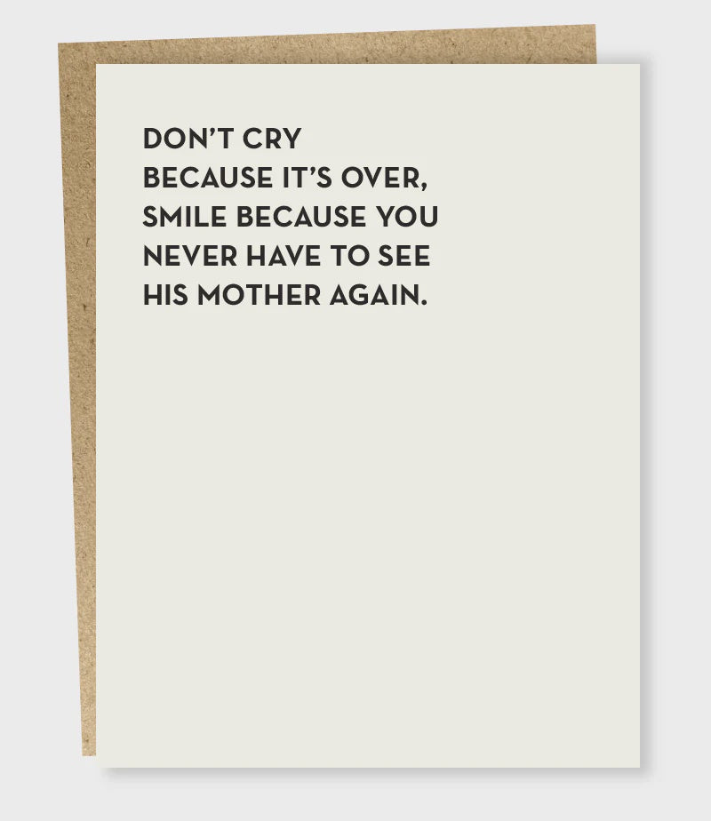 Don't Cry Card