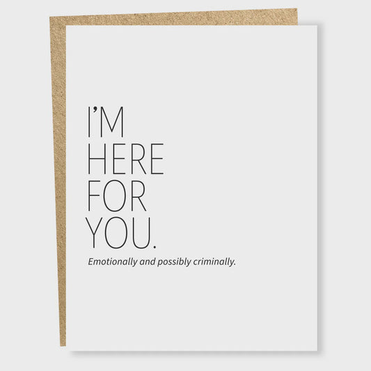 Here For You Card