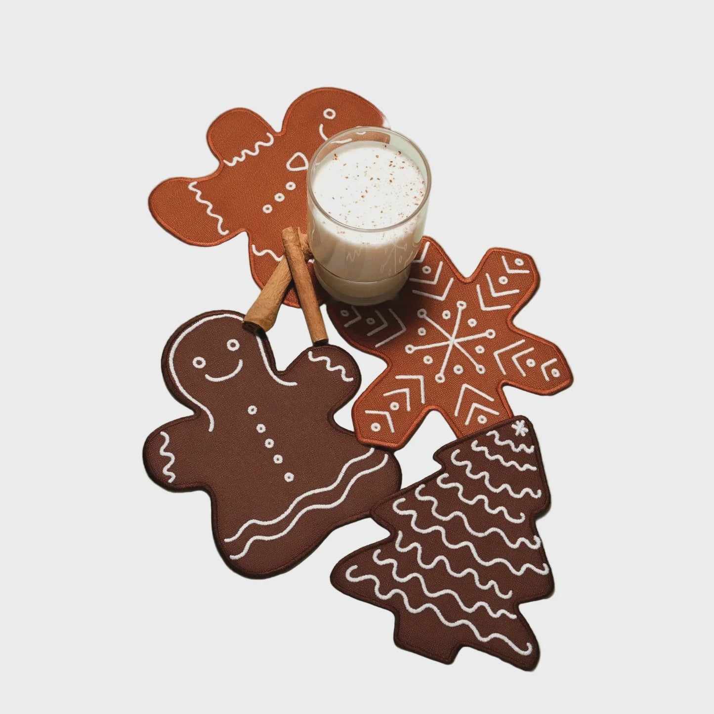 Gingerbread Cocktail Napkins - Set of 4