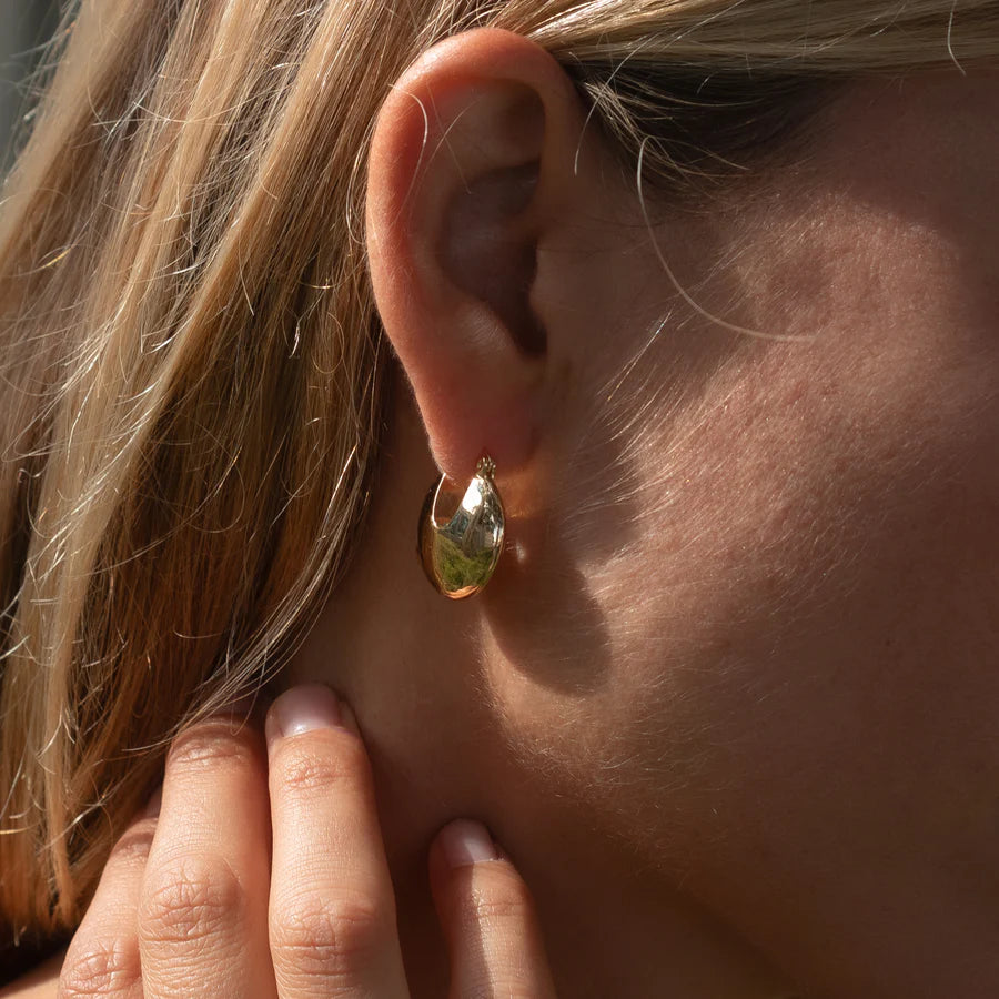Good Fortune Hoop Earring