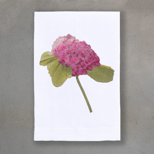 Hydrangea Linen Guest Towel