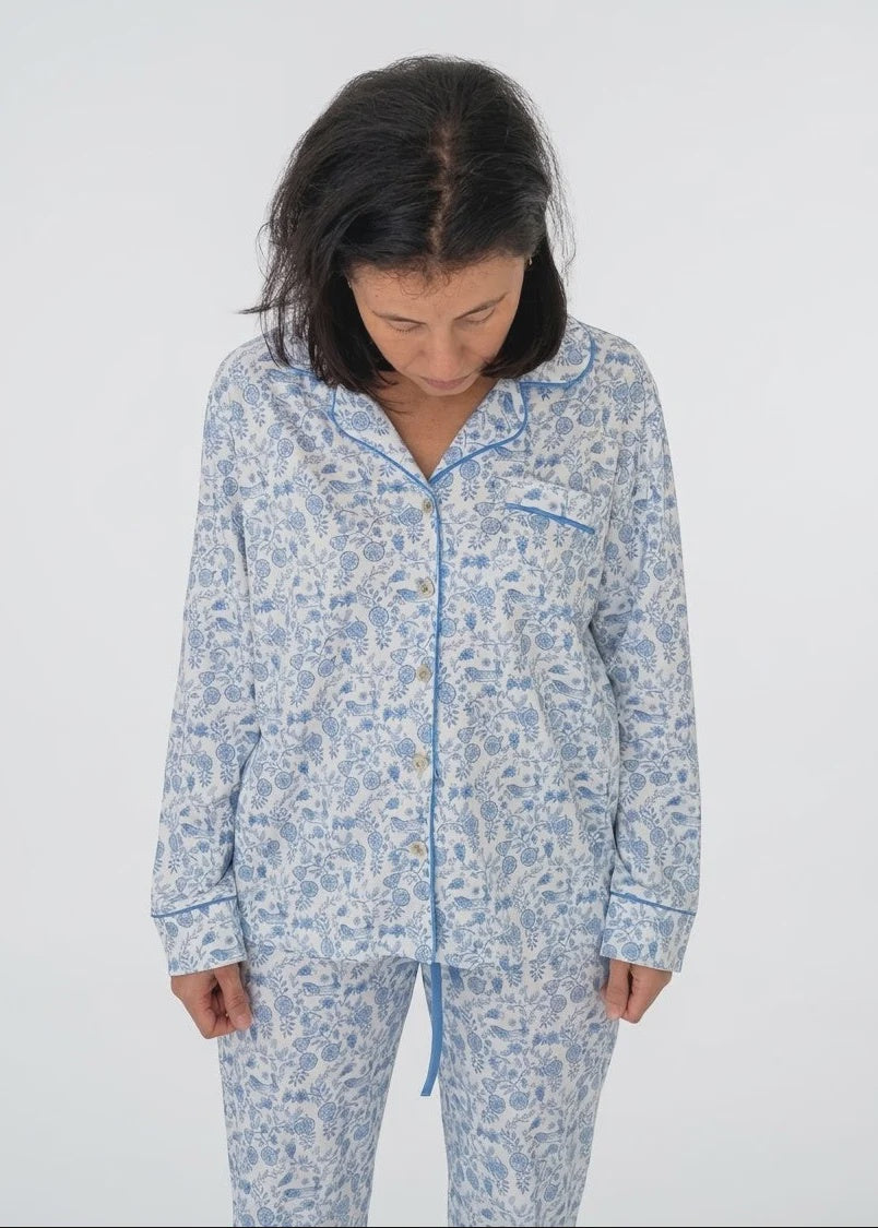 Floral Bunnies Women's Pima Pajamas