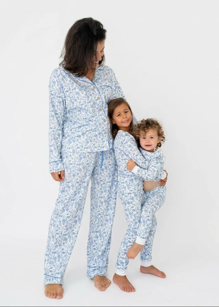 Floral Bunnies Women's Pima Pajamas
