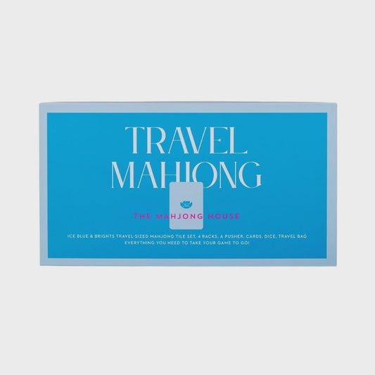 Ice Blue & Brights Travel Mahjong
