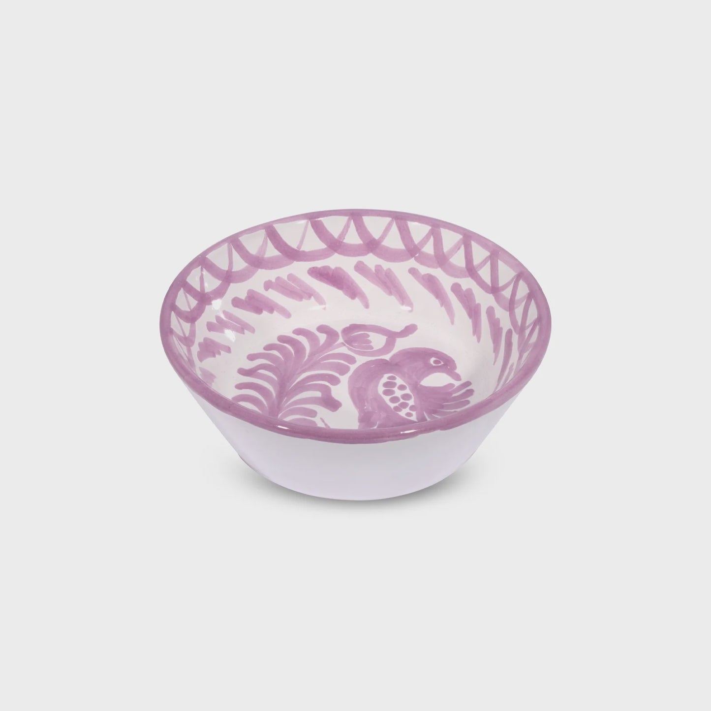 Mini Bowl with Handpainted Designs - Lilac