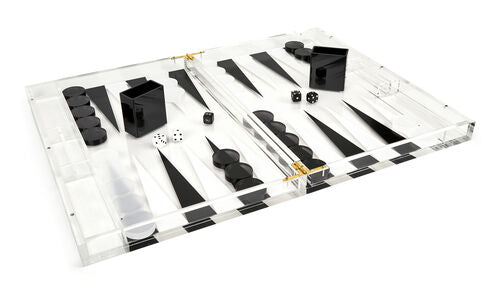 Lucite Multi Color Backgammon
