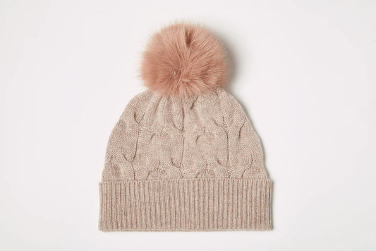 Cashmere Luxe Cable Hat