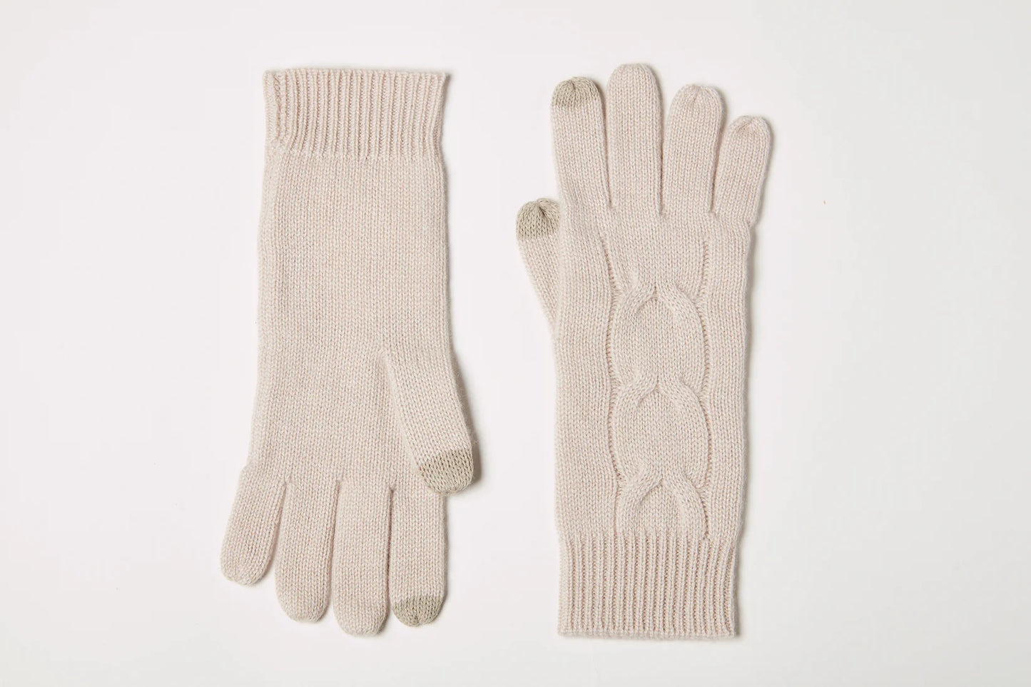 Cashmere Luxe Cable Gloves