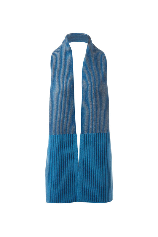 Plaited Rib Colorblock Scarf