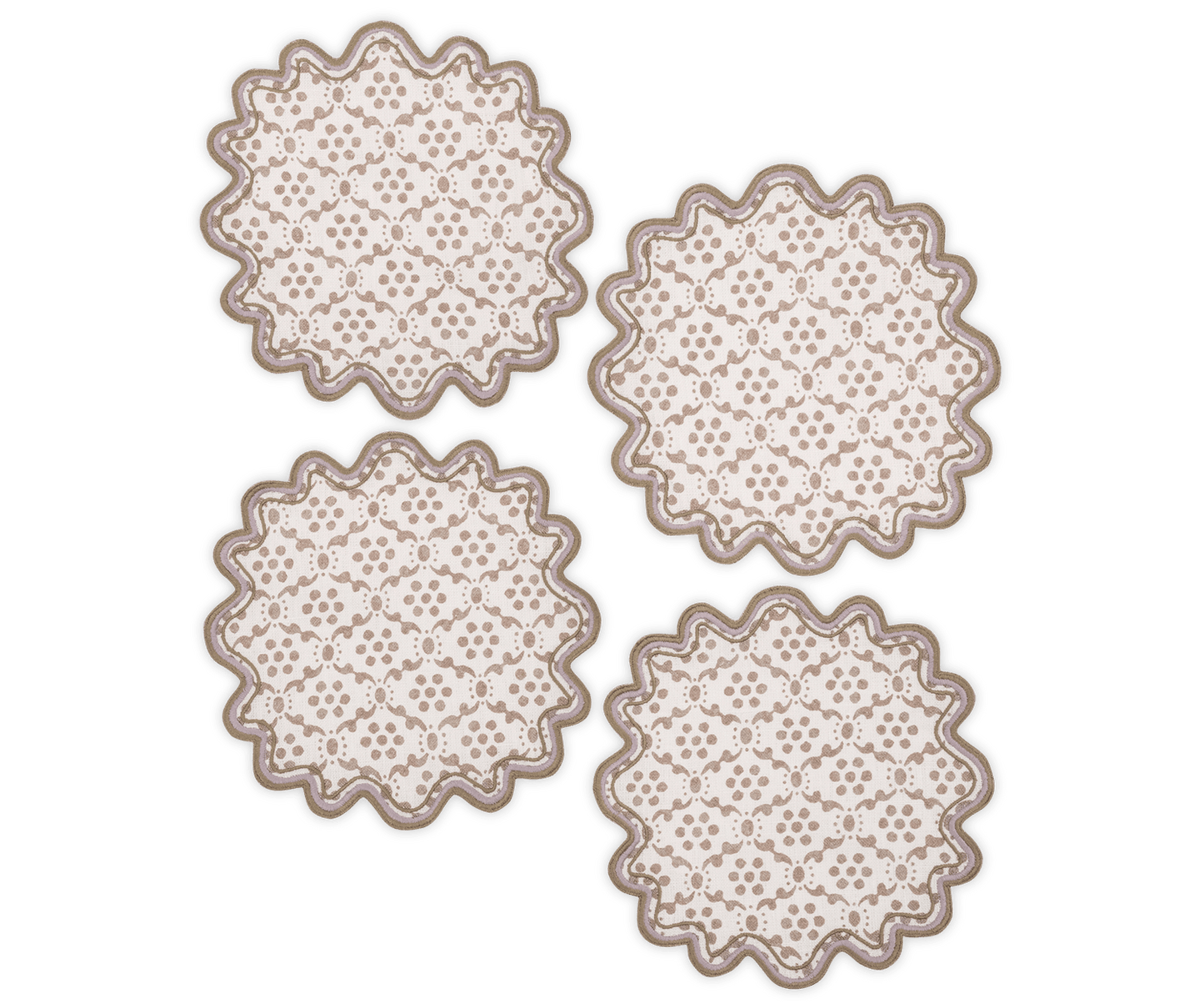 Laksha Linen Round Cocktail Napkins