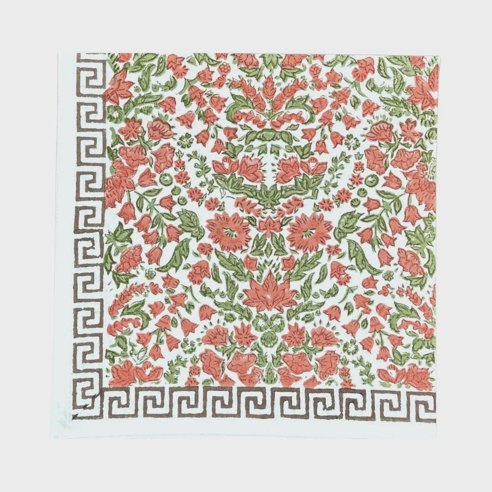Larkspur & Bramble: Pumpkin and Sage Napkin