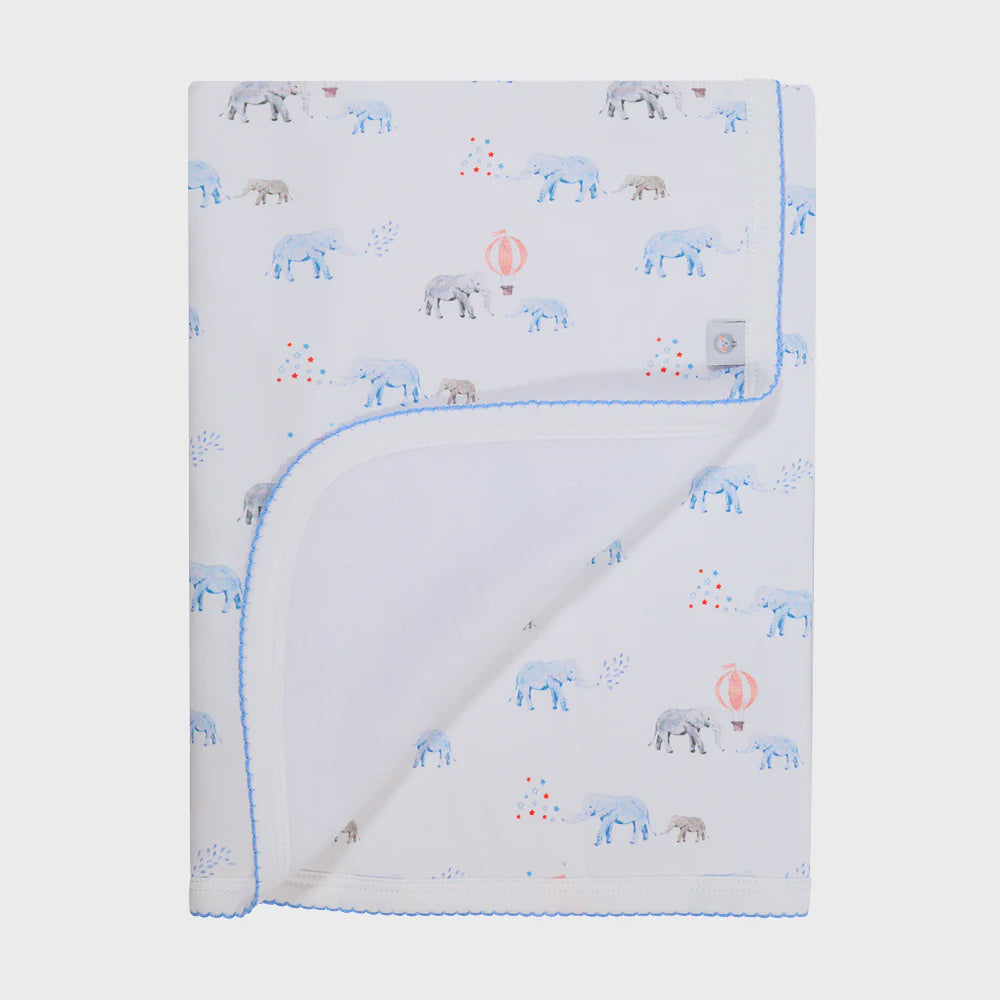 Elephant & Balloons Baby Blanket