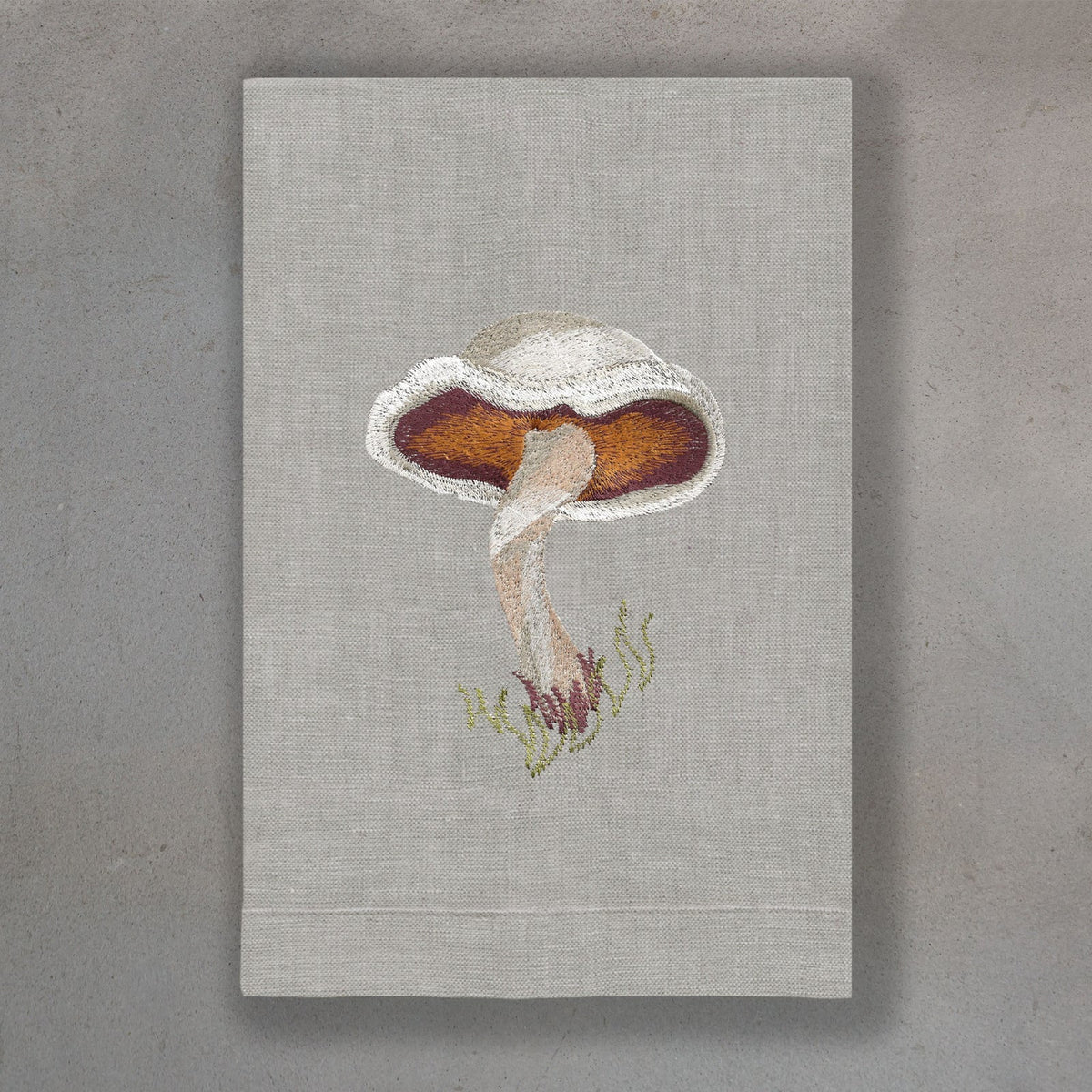 Mushroom Linen Guest Towel