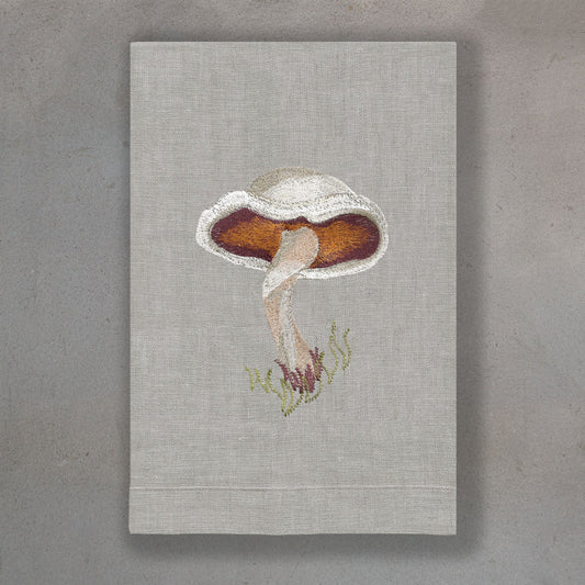 Mushroom Linen Guest Towel