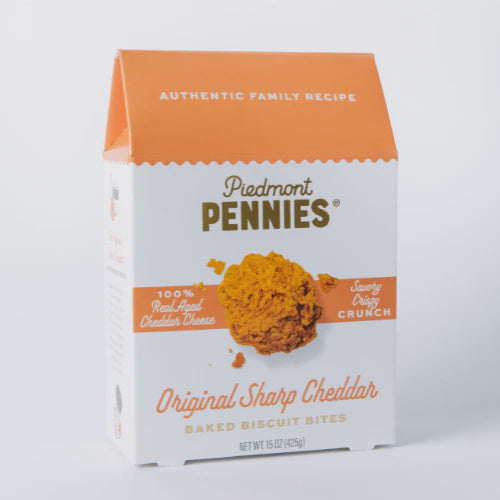 Piedmont Pennies Large Carton, Orginial Sharp Cheddar