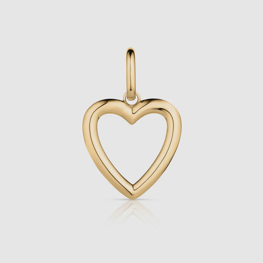 Open Heart Clip Charm