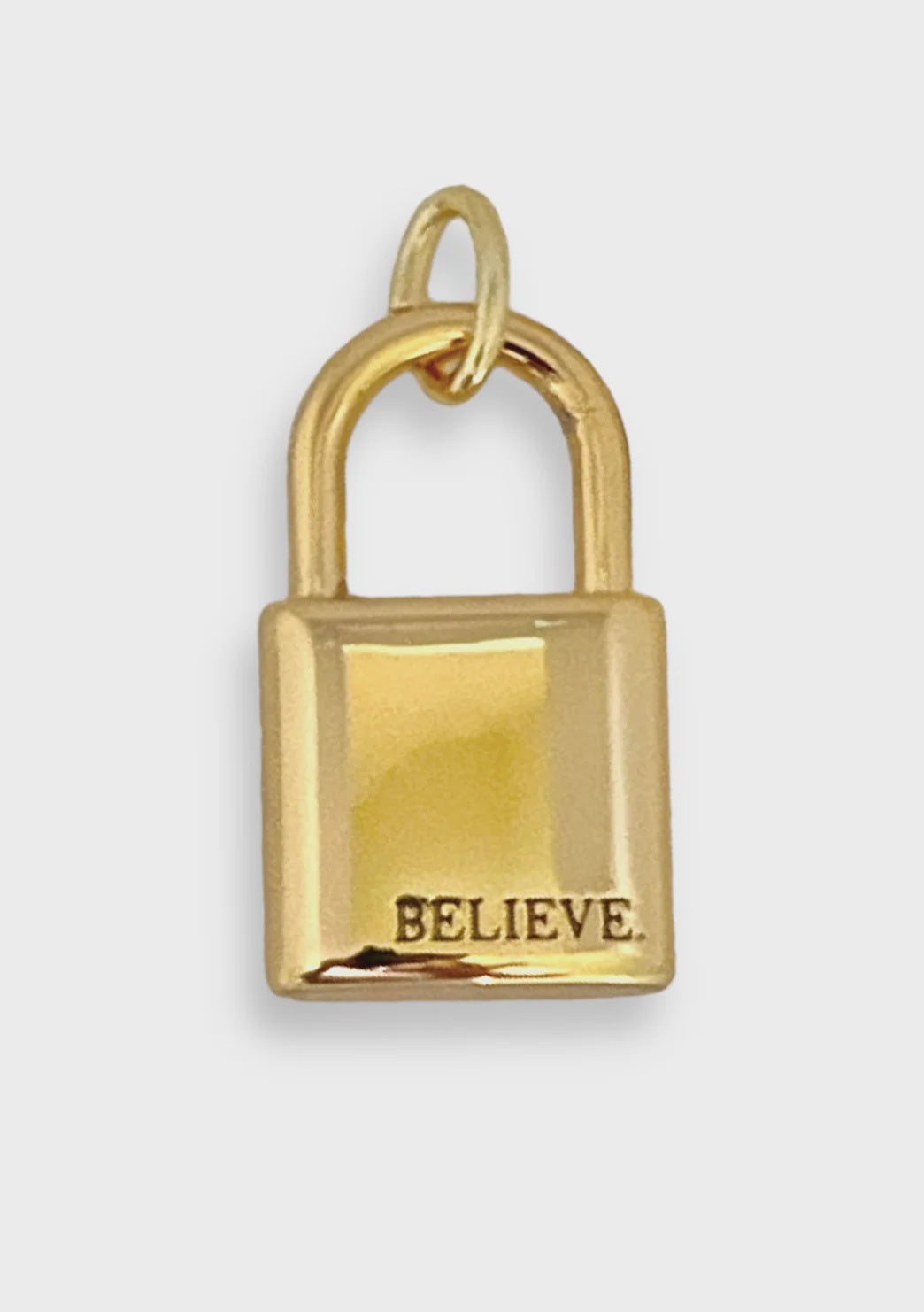 Believe Lock Pendant