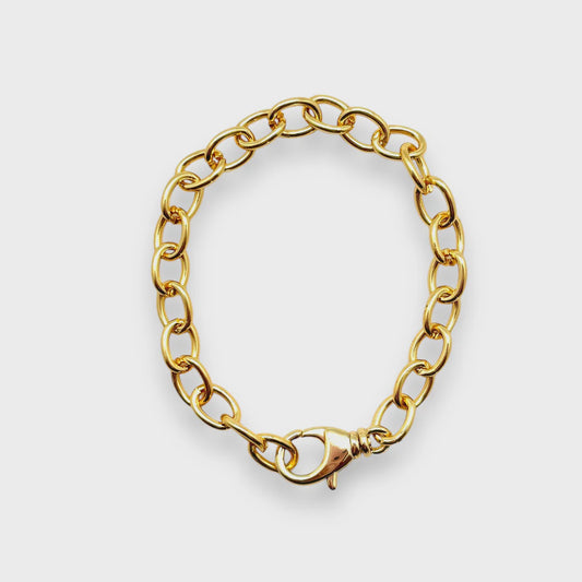 Gold Link Charm Bracelet