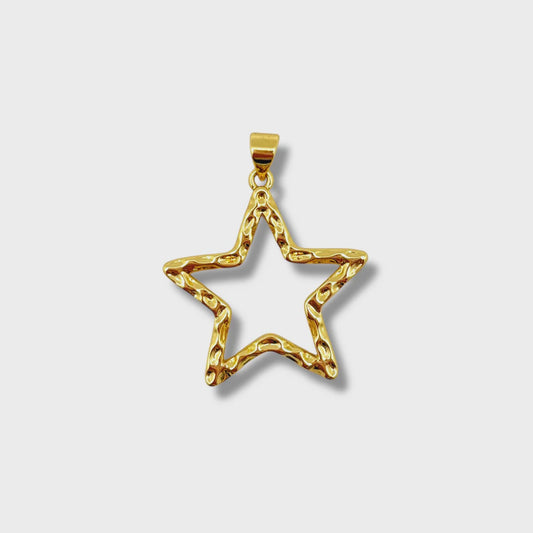 Open 5 Point Star Charm