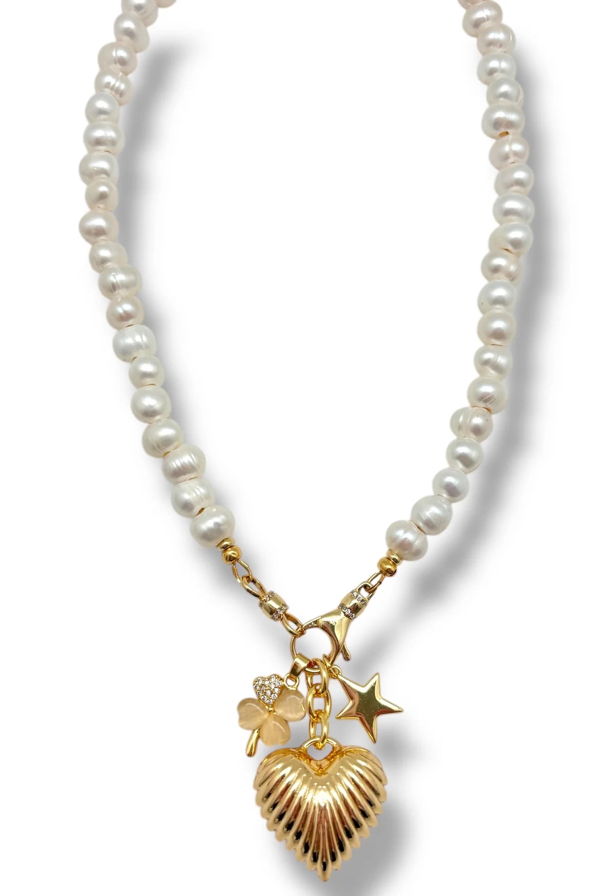 Pave Clover Charm