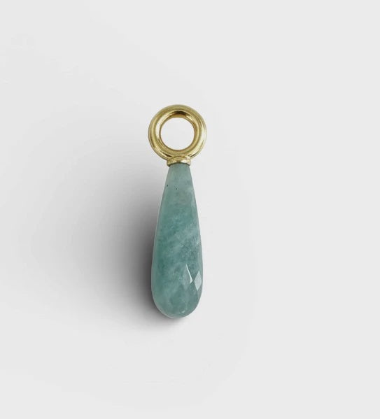 Amazonite Teardrop Charm