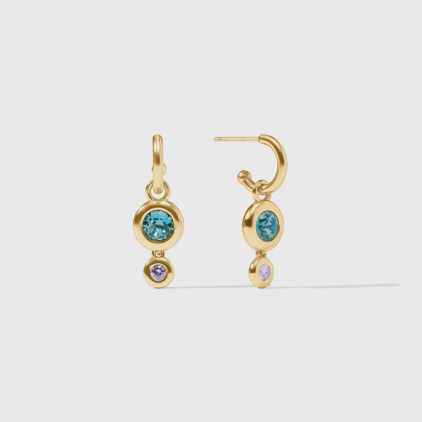 Rainbow Duo Hoop & Charm Earring