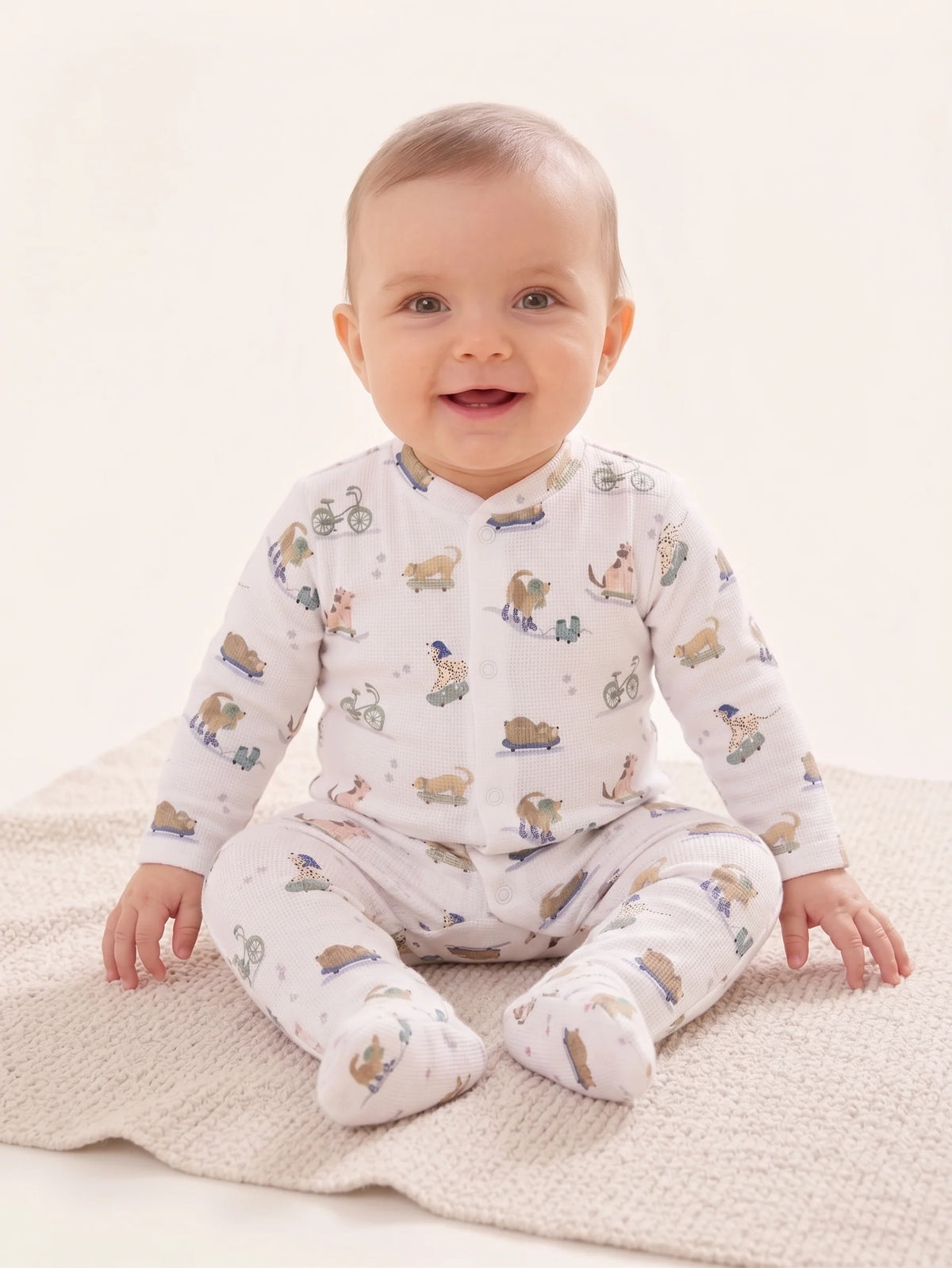 Roller Pups Pima One-Piece Pajamas